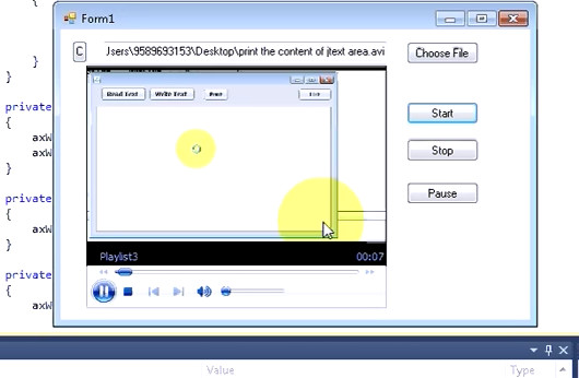 ویدئو آموزش افزودن کنترل Windows Media Player و پخش فیلم در سی شارپ #C